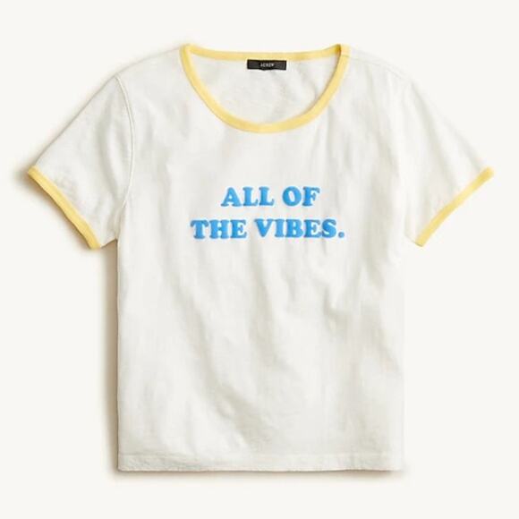 J. Crew "All of the Vibes" T-shirt - Picture 3 of 9
